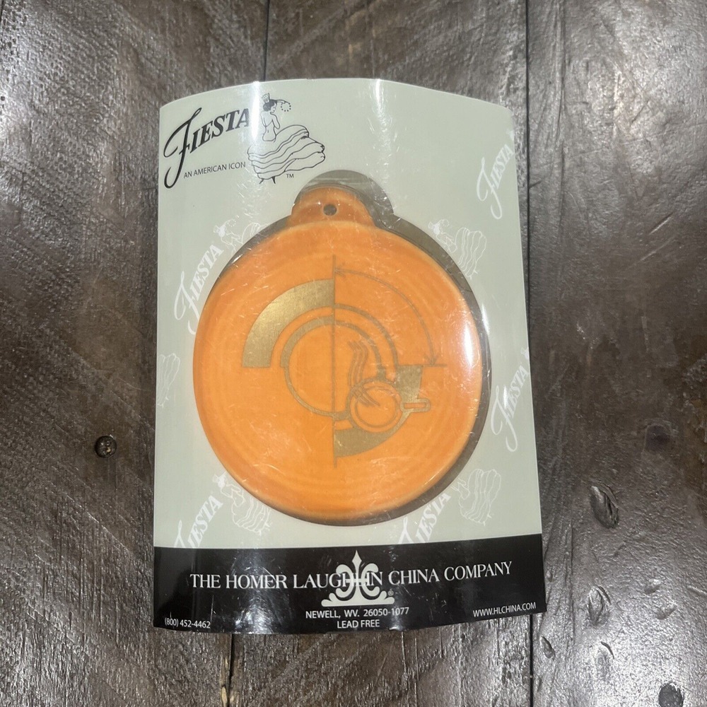Fiesta Ware HLCCA 2017 Member Ornament Tangerine‎ Exclusive Limited Edition USA